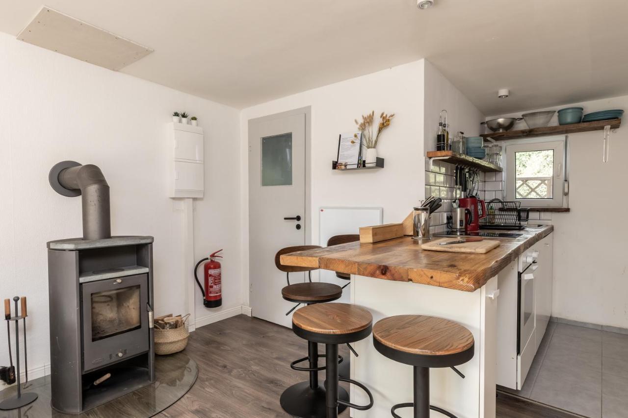 Am Grimnitzsee Gemutliches Tiny House Bungalow Mit Sauna Und Kamin โยอาคิมสทาล ภายนอก รูปภาพ